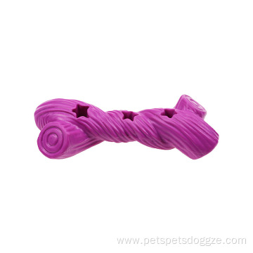 Rubber bone leaking food molar dog toy